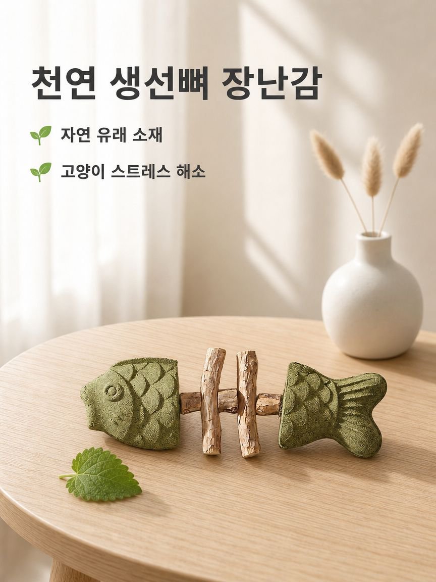 고양이 물고기 뼈 치아 세정 장난감