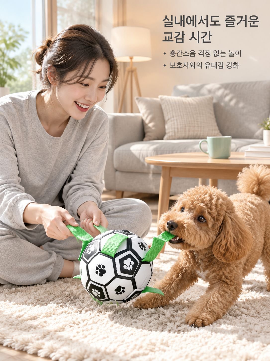 소형견용 내구성 좋은 축구공 장난감