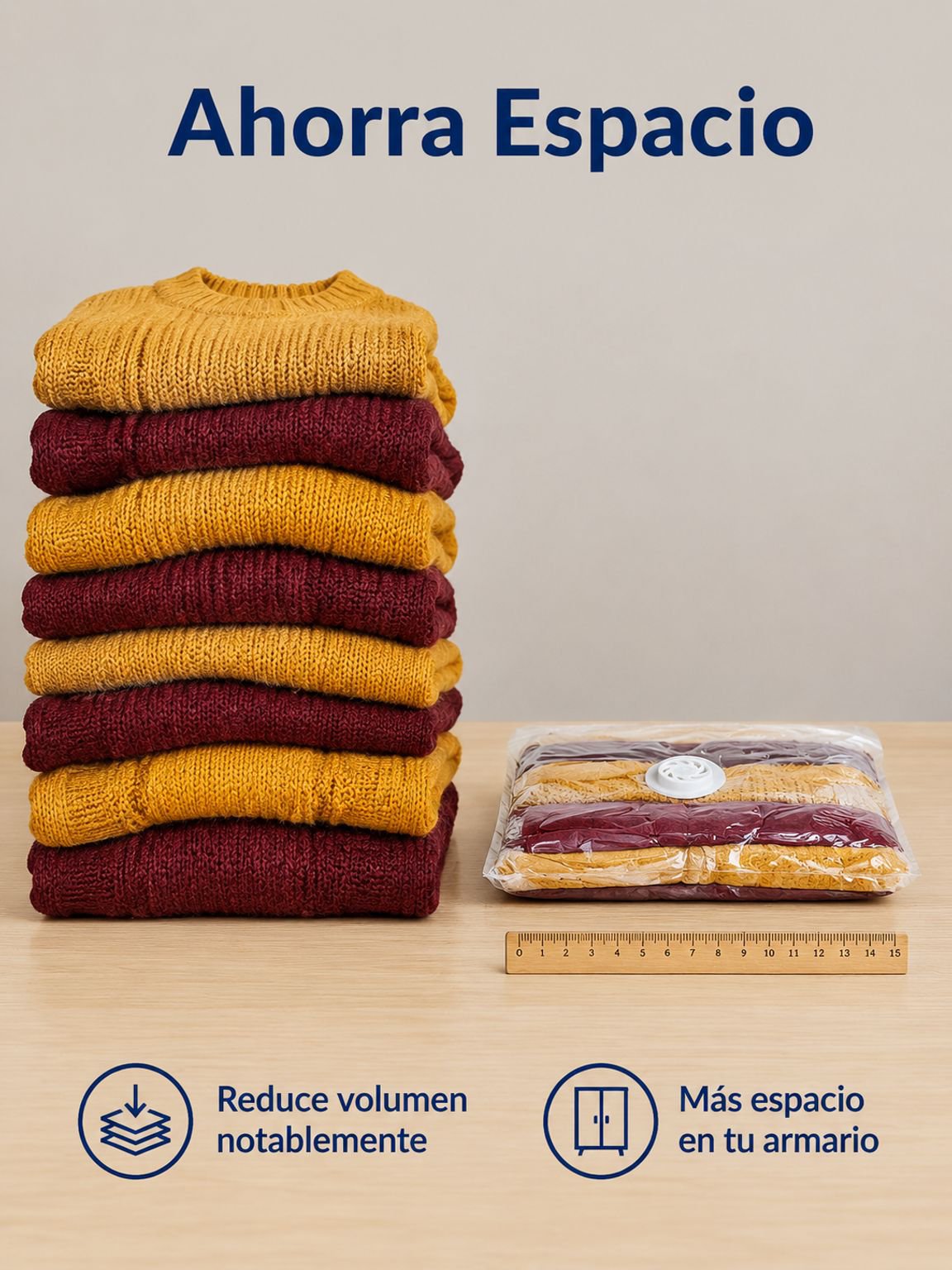Bolsa de almacenamiento al vacío reforzada y tridimensional para hogar y dormitorio