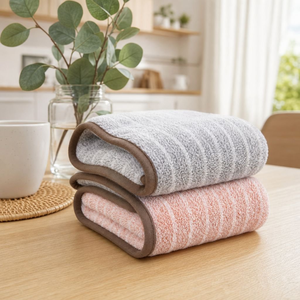 Thickened bamboo charcoal dishcloth