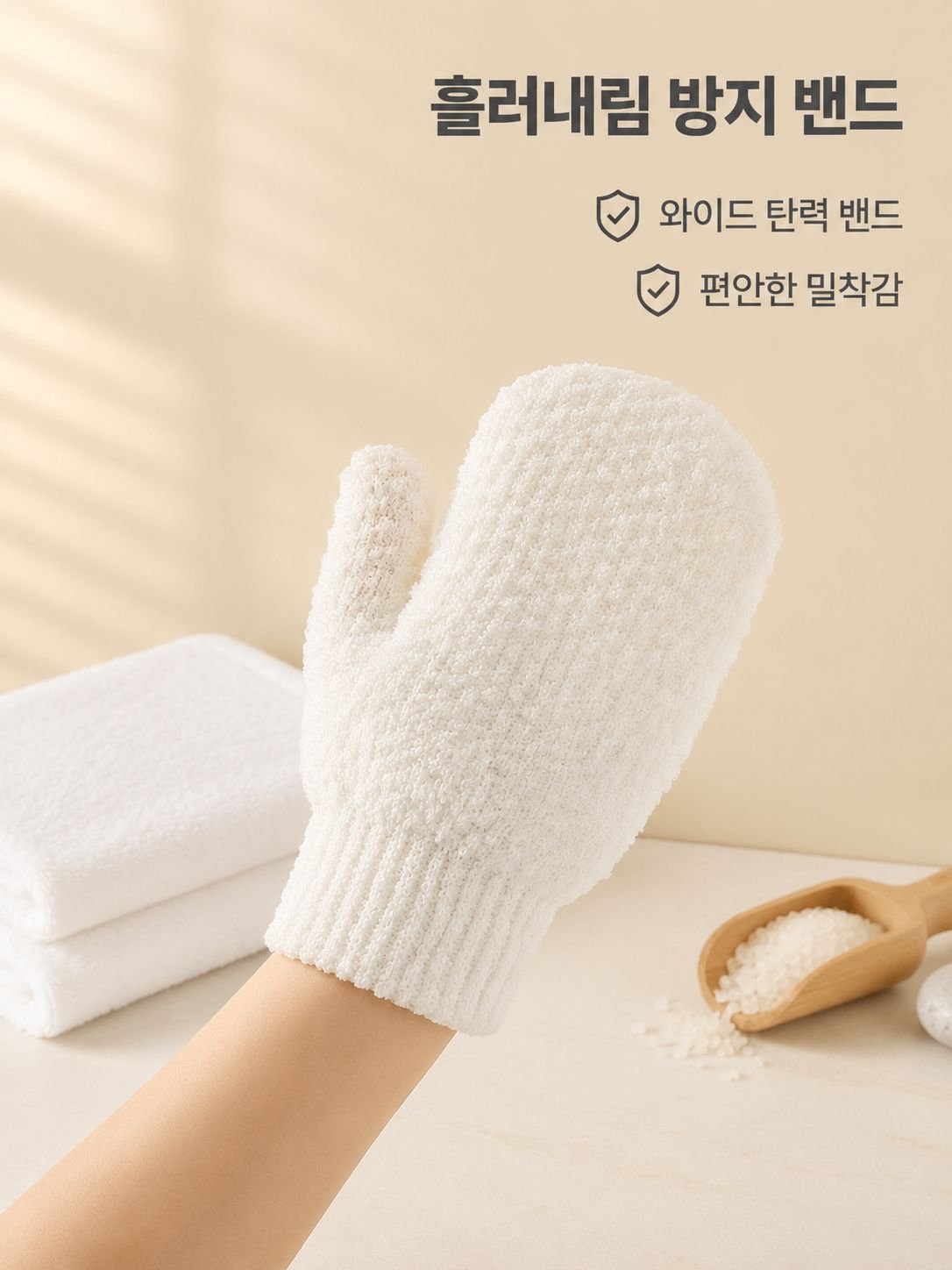 목욕 각질 제거 장갑