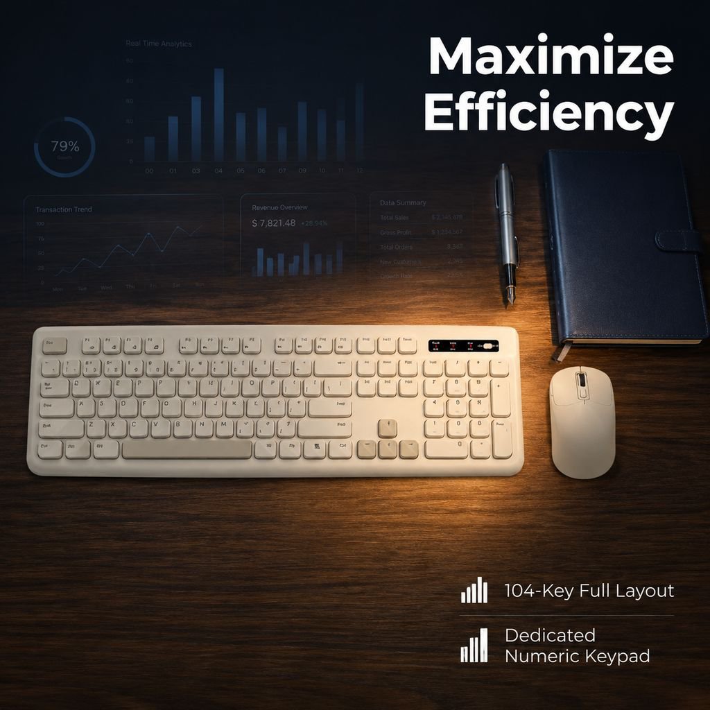 Wireless Keyboard and Mouse Combo