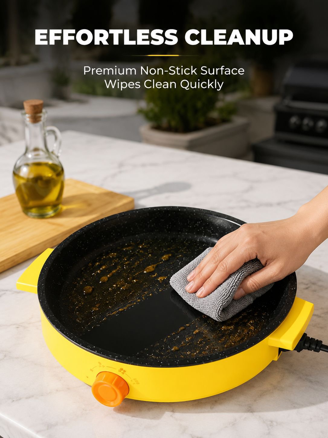 Outdoor Portable Multifunctional Electric Grill Pan