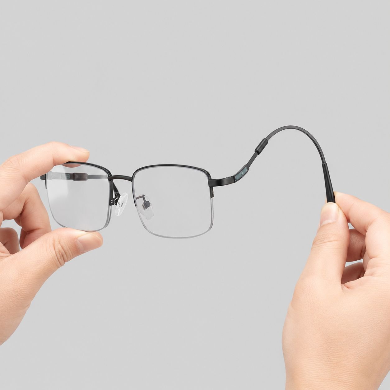 Durable and flexible memory titanium glasses frame