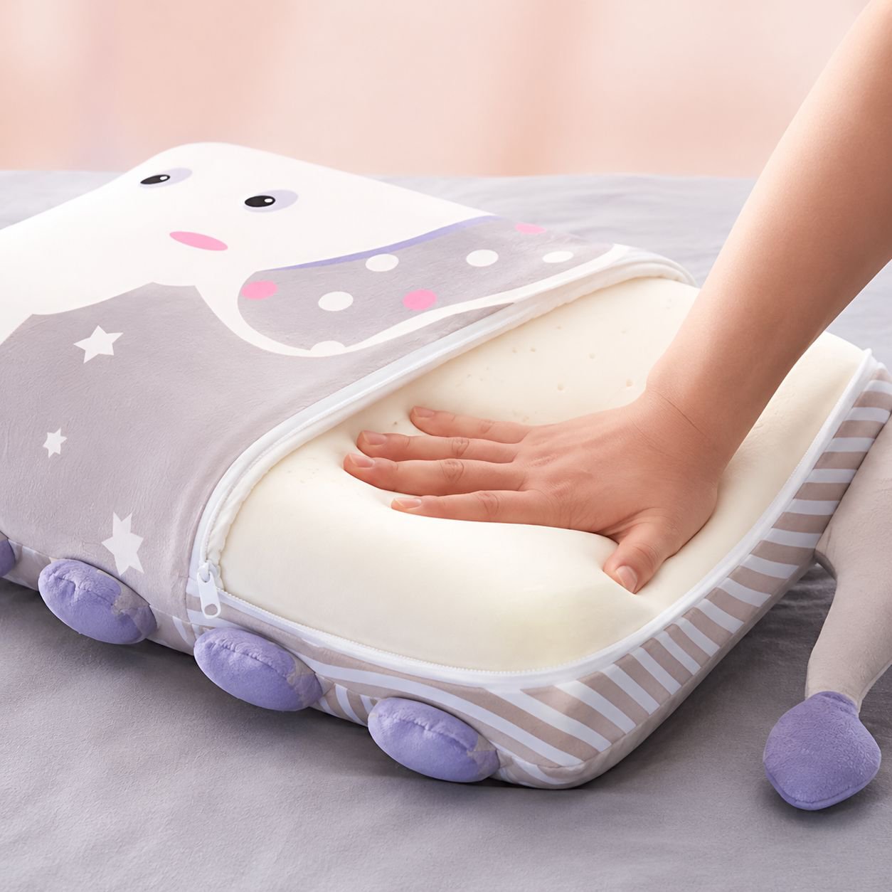 Soft plush nap pillow for kindergarten kids