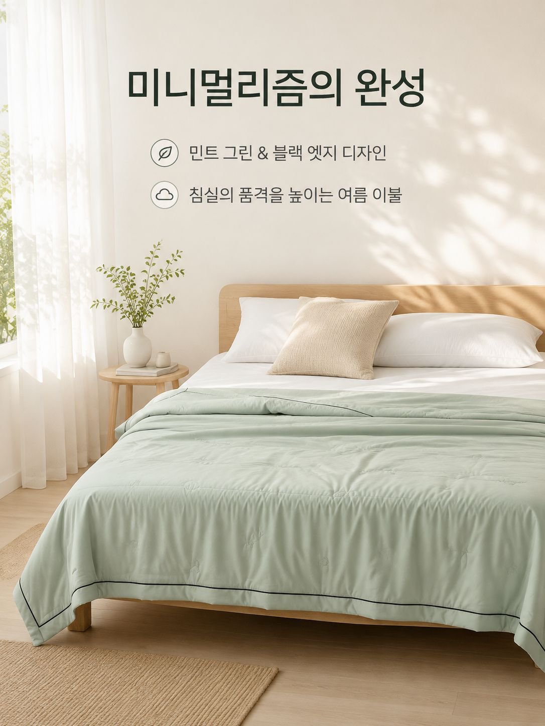 여름용 얇은 혼방 이불