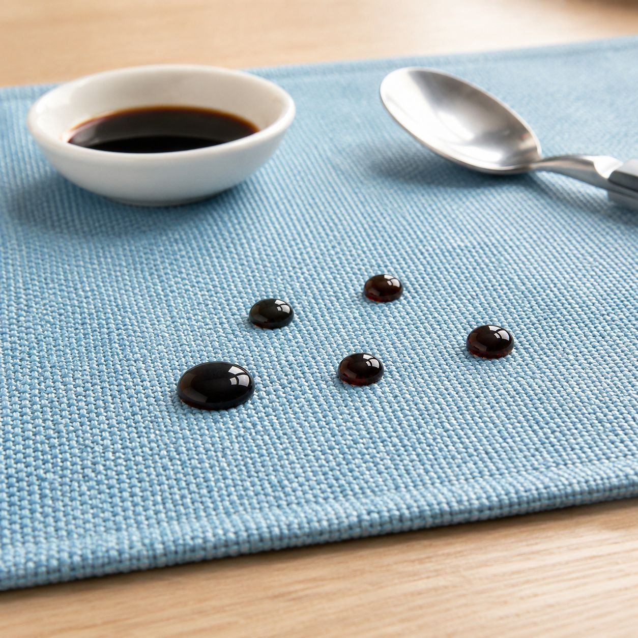 Heat-resistant home insulation mat with modern tableware
