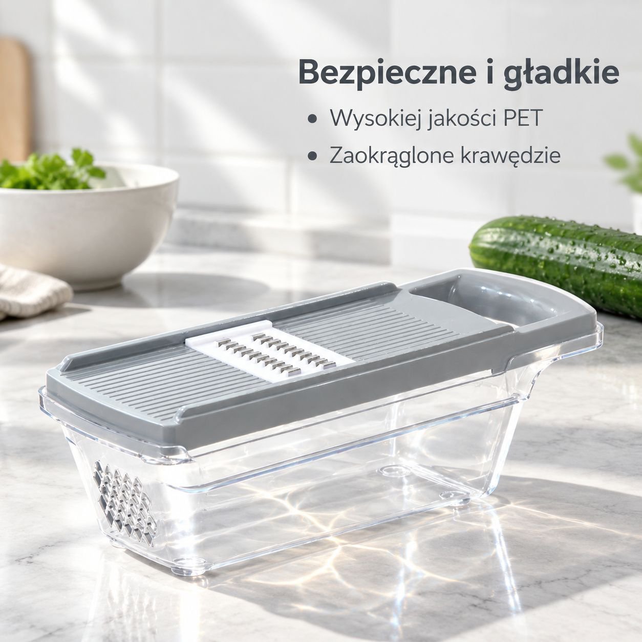 Domowa tarką kuchenna z osłoną dłoni