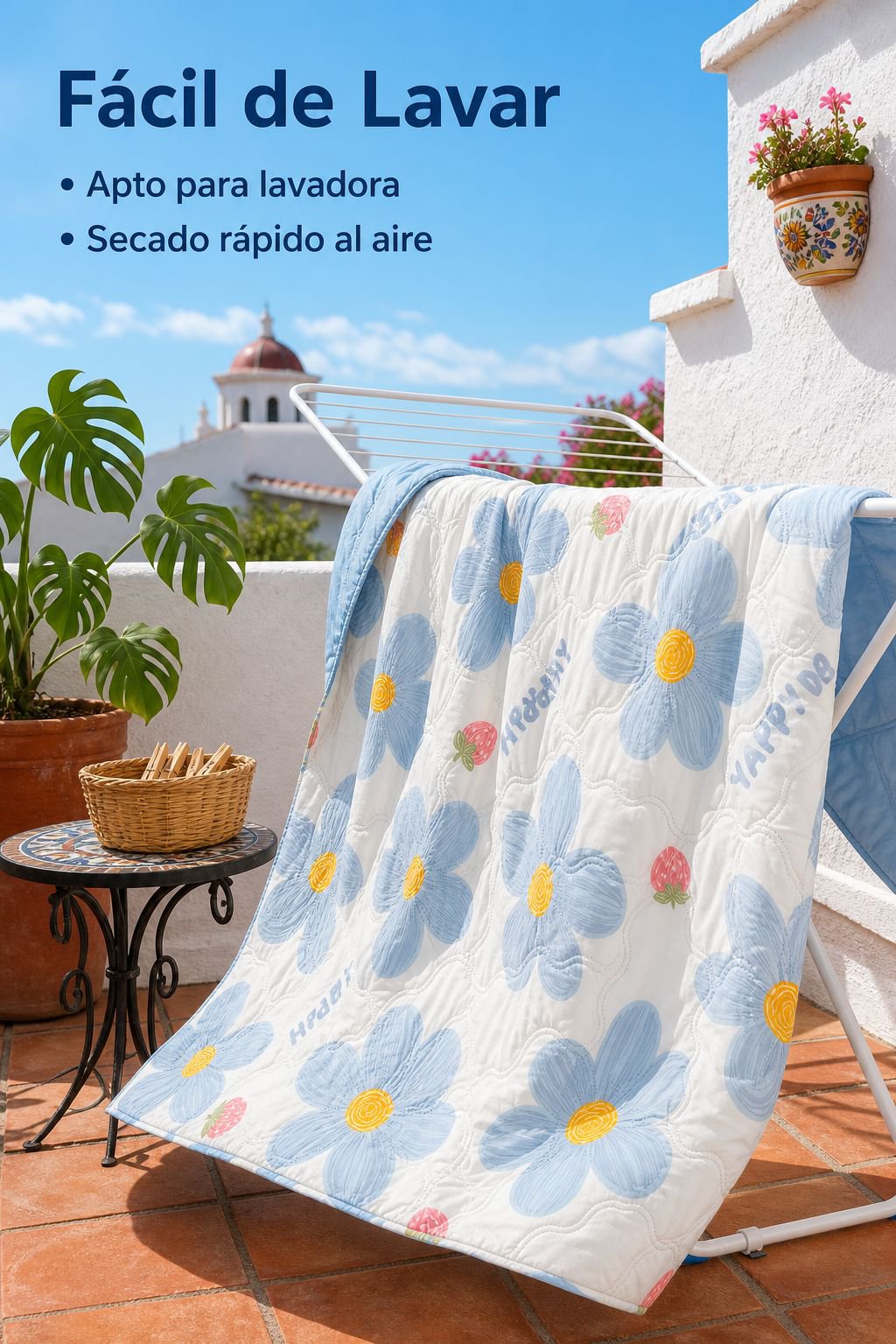 Manta de verano fresca y antibacteriana para habitaciones con aire acondicionado
