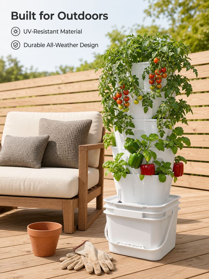 Tower Hydroponic Kit Space-Saving Vertical Planter