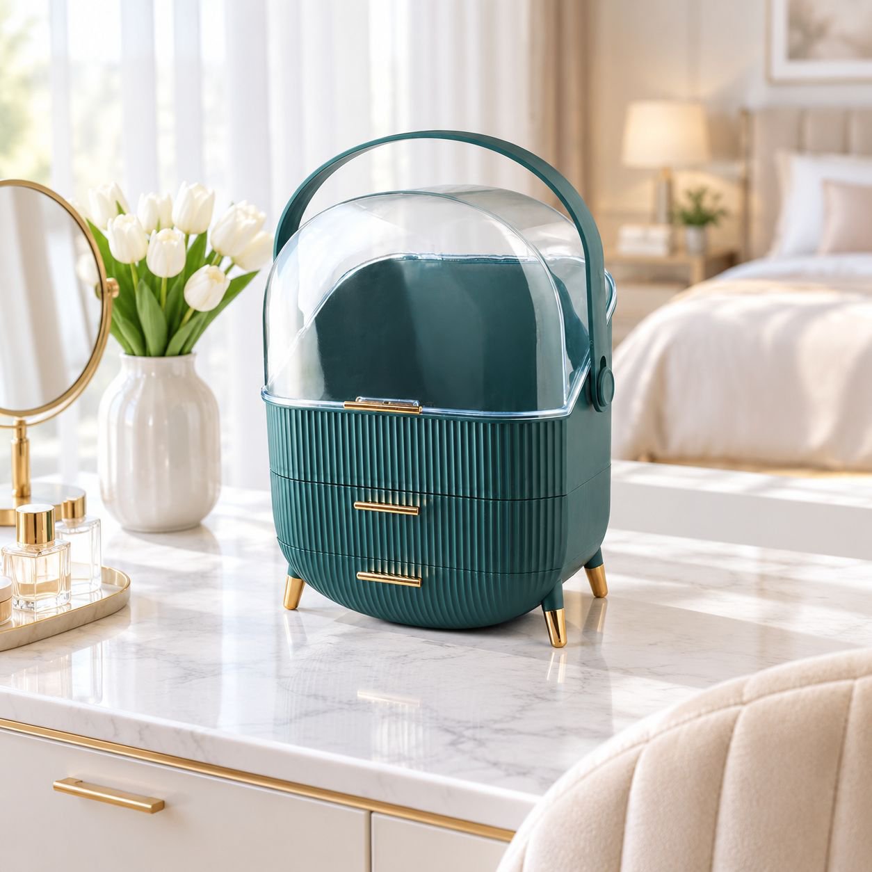 Multi-functional Large Capacity Cosmetic Storage Box
