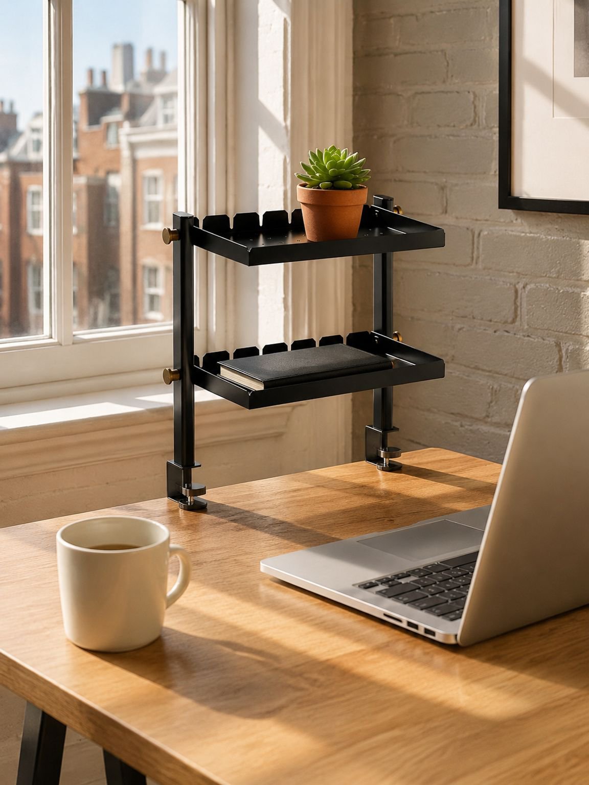 JMY pegboard desk rack holding stationery and gadgets