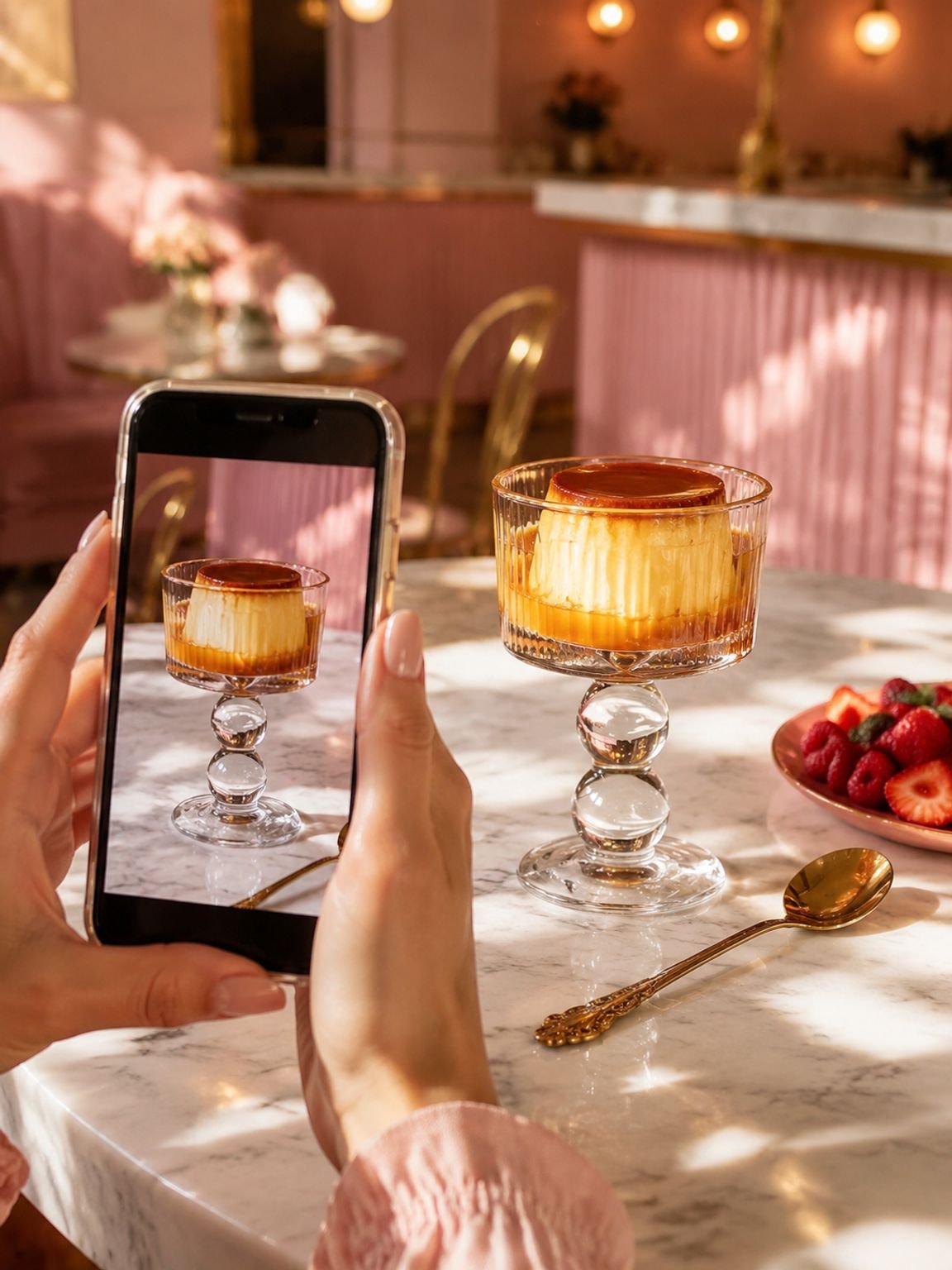 Detalles elegantes: copa con pie vintage para sobremesa