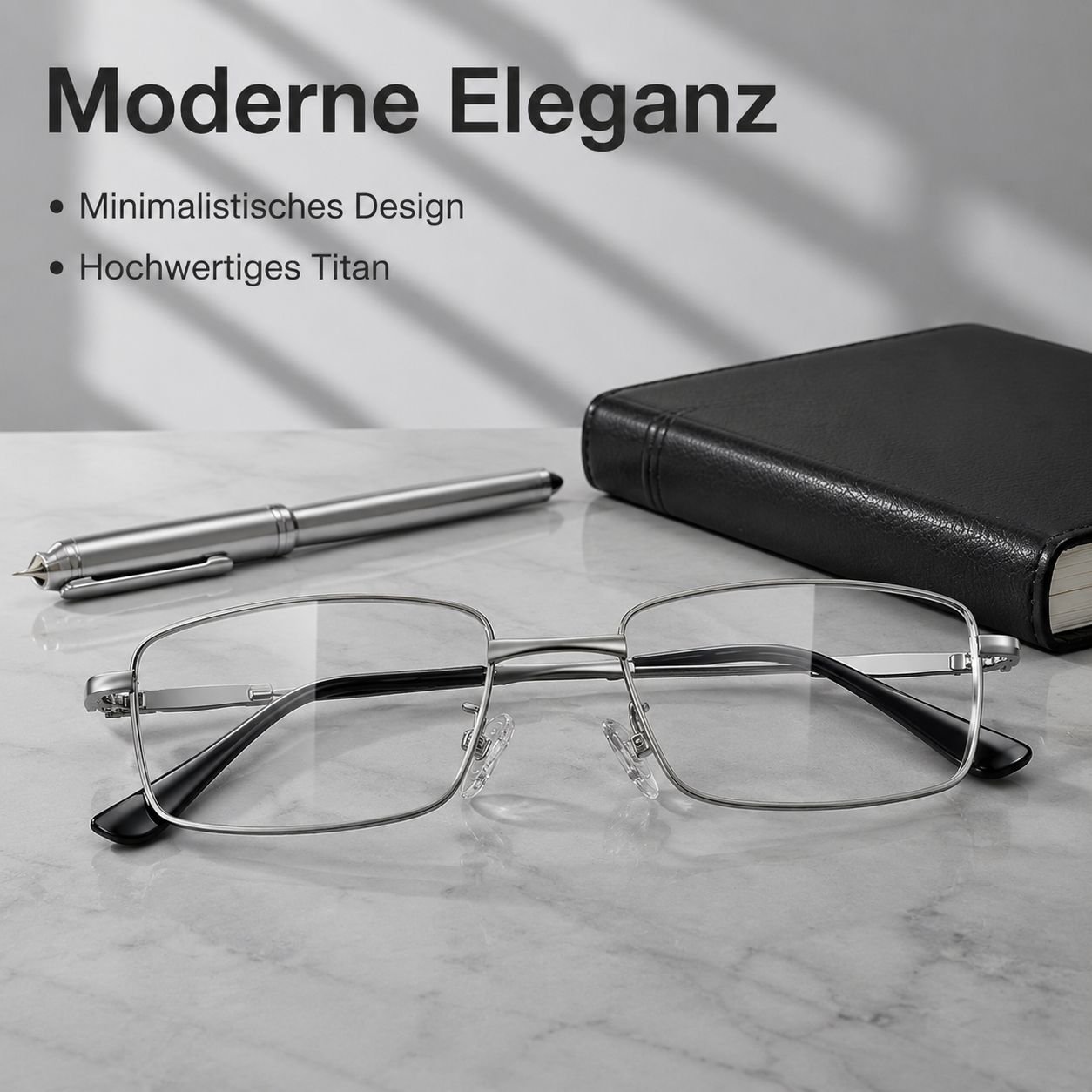 Lesebrille aus Titanlegierung mit Blaulichtfilter