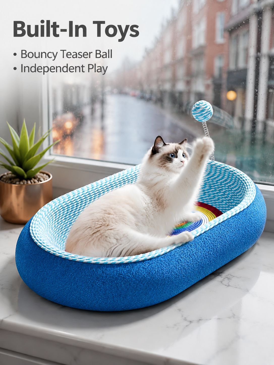 Multi-Functional Cat Scratching Bed Combo