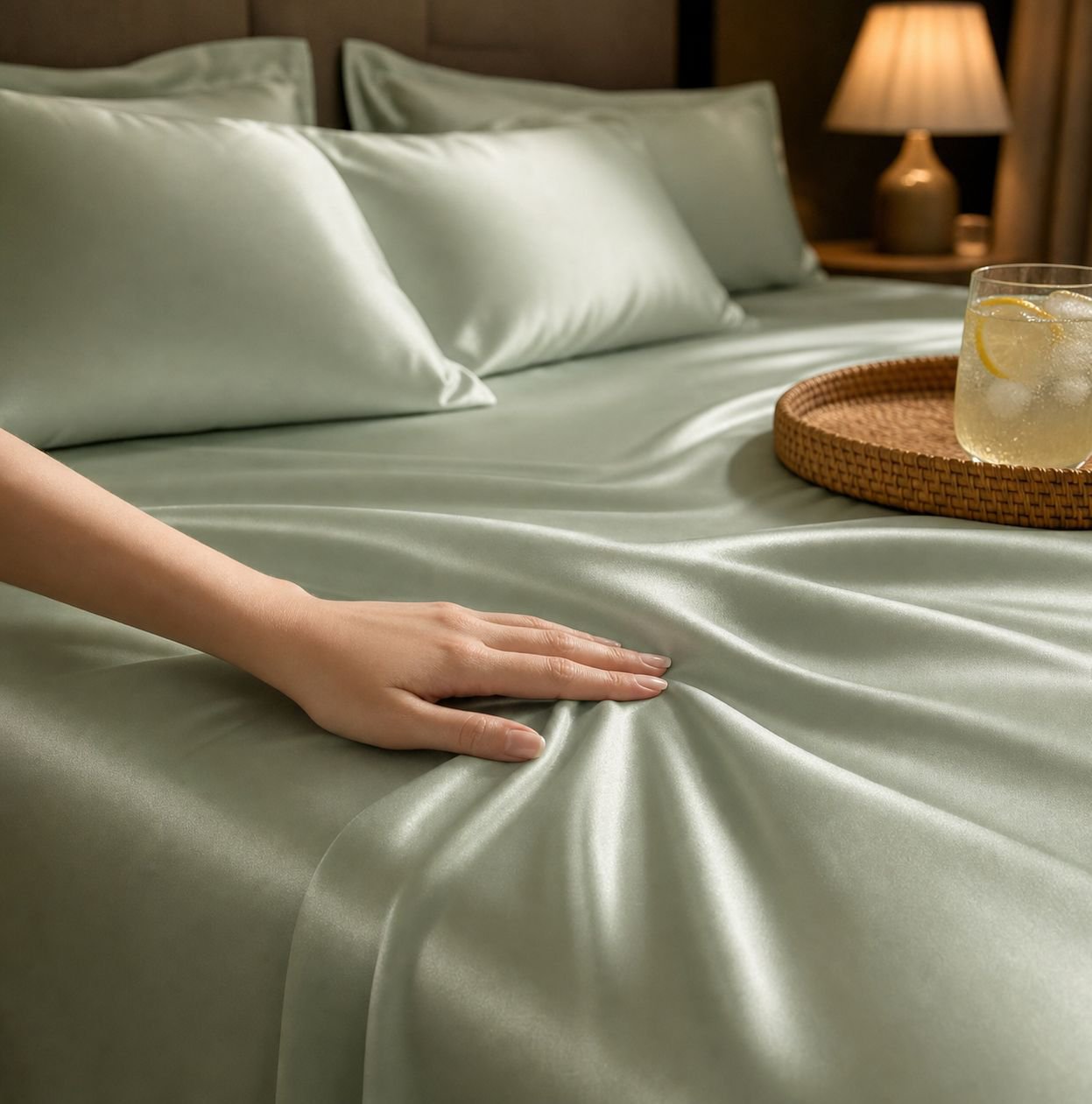 Ice Silk Bedding Set, Snug and Comfortable, Reactive Printing, Easy Care