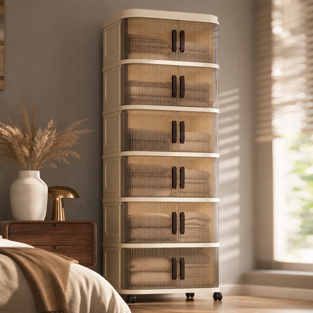 Household multi-layer organizer with adjustable shelves