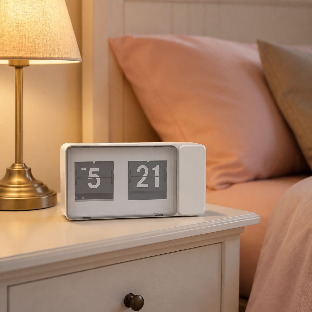 Reloj digital tipo página en colores macaron para dormitorio y estudiantes