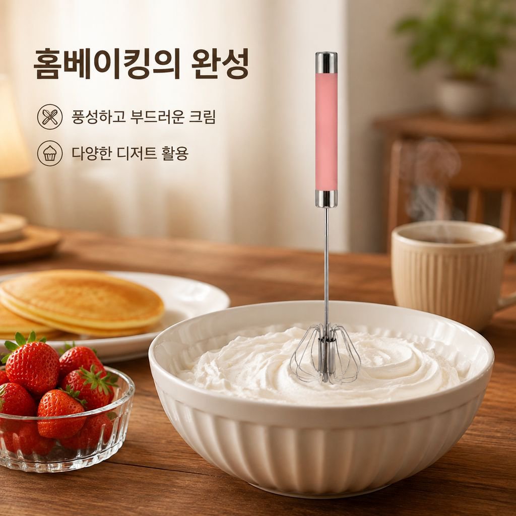 다기능 수동 거품기 스테인리스 믹서 반자동 크림 믹서