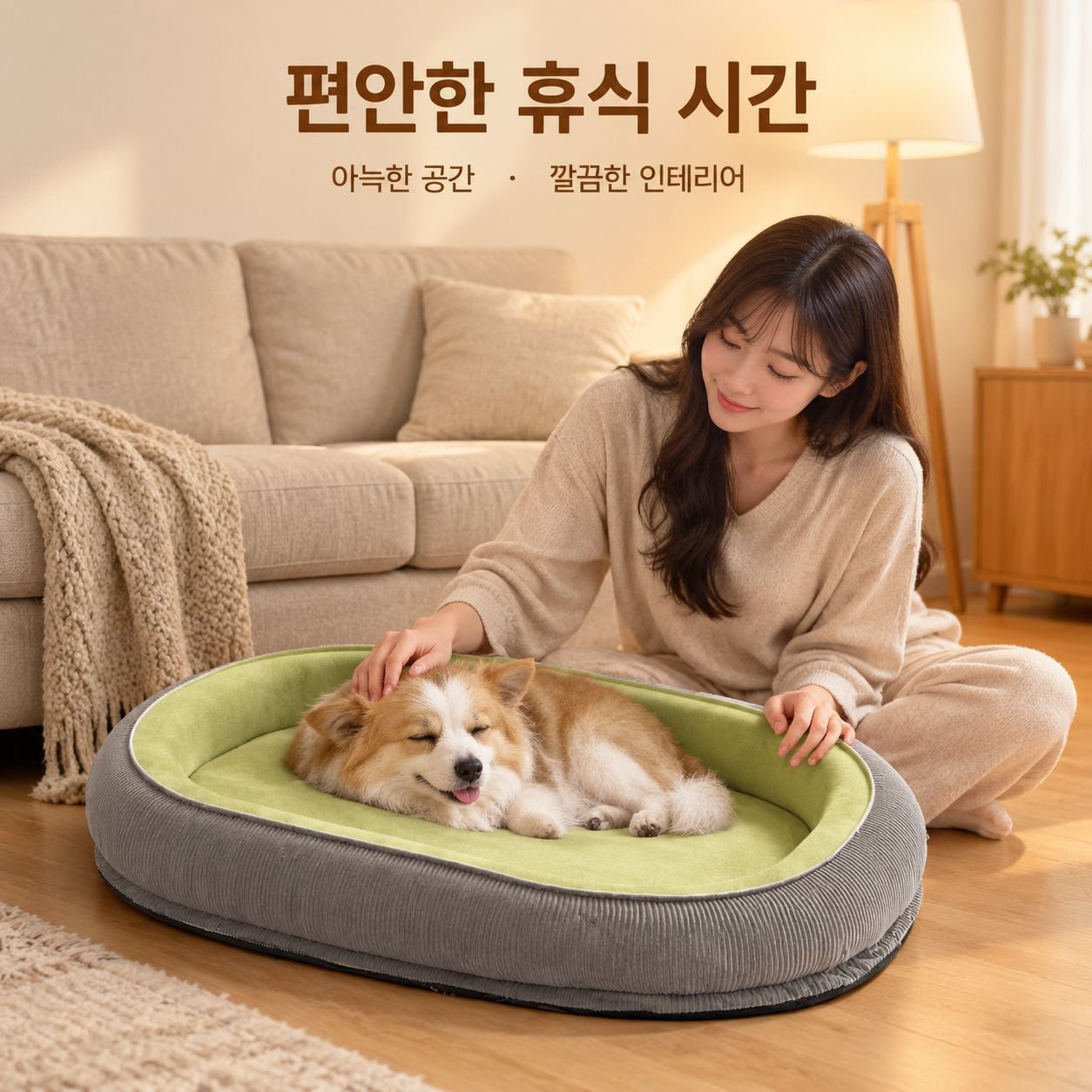 따뜻하고 분리 및 세탁이 가능한 겨울용 반려동물 침대