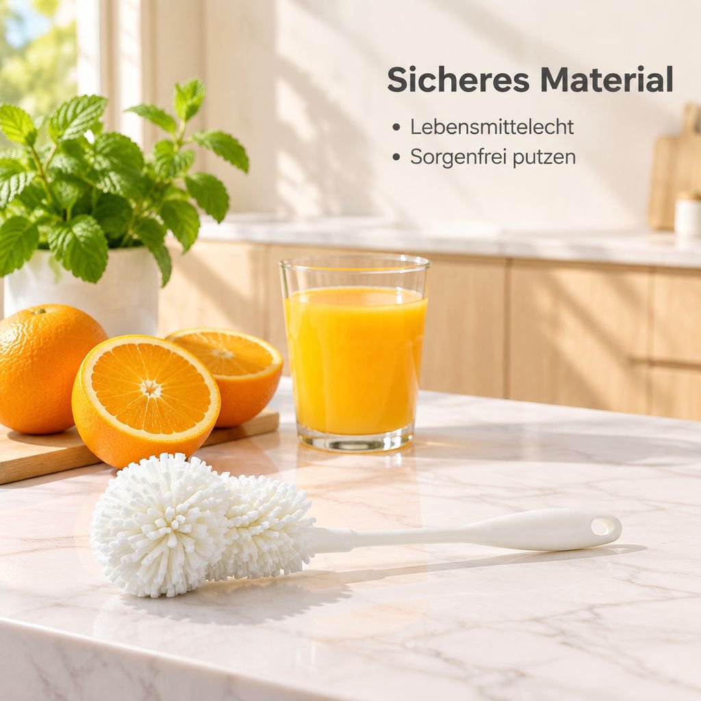 Bürste mit langem Stiel, speziell für Hochleistungsmixer-Behälter