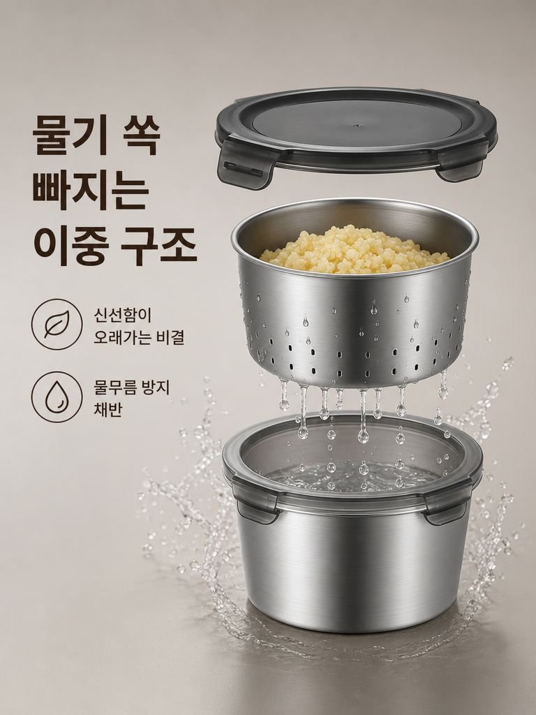 라운드 냉장고 음식 저장 용기