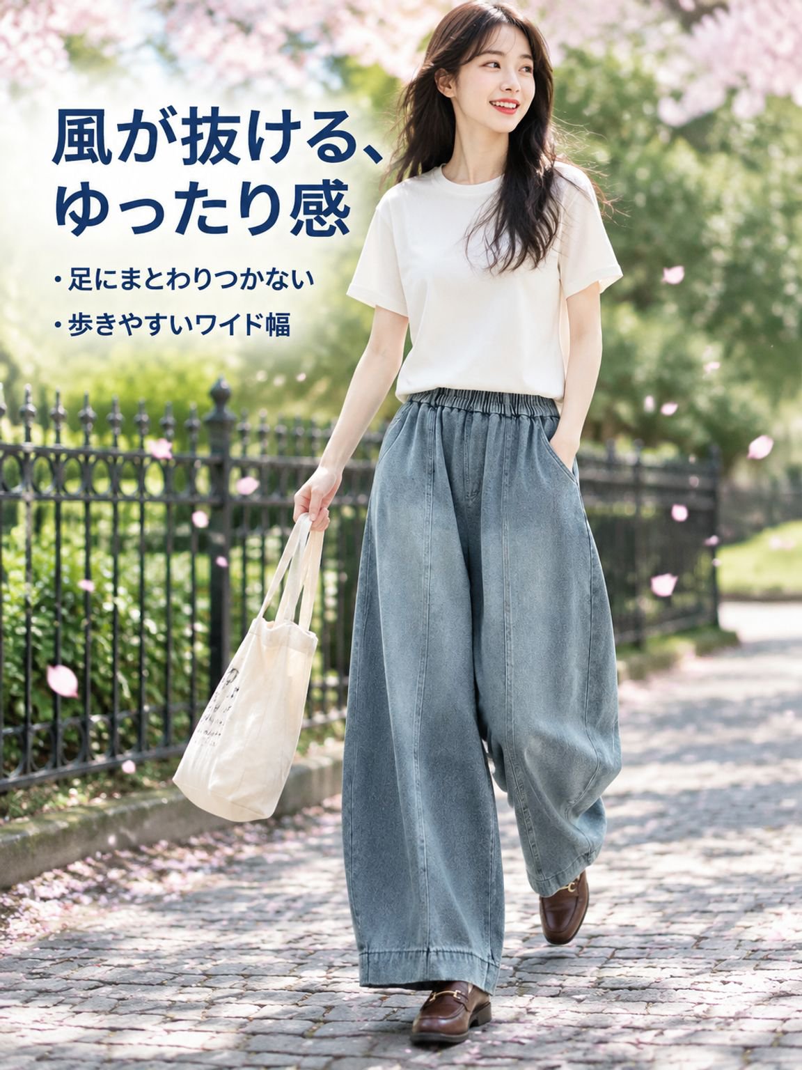ワイドパンツ