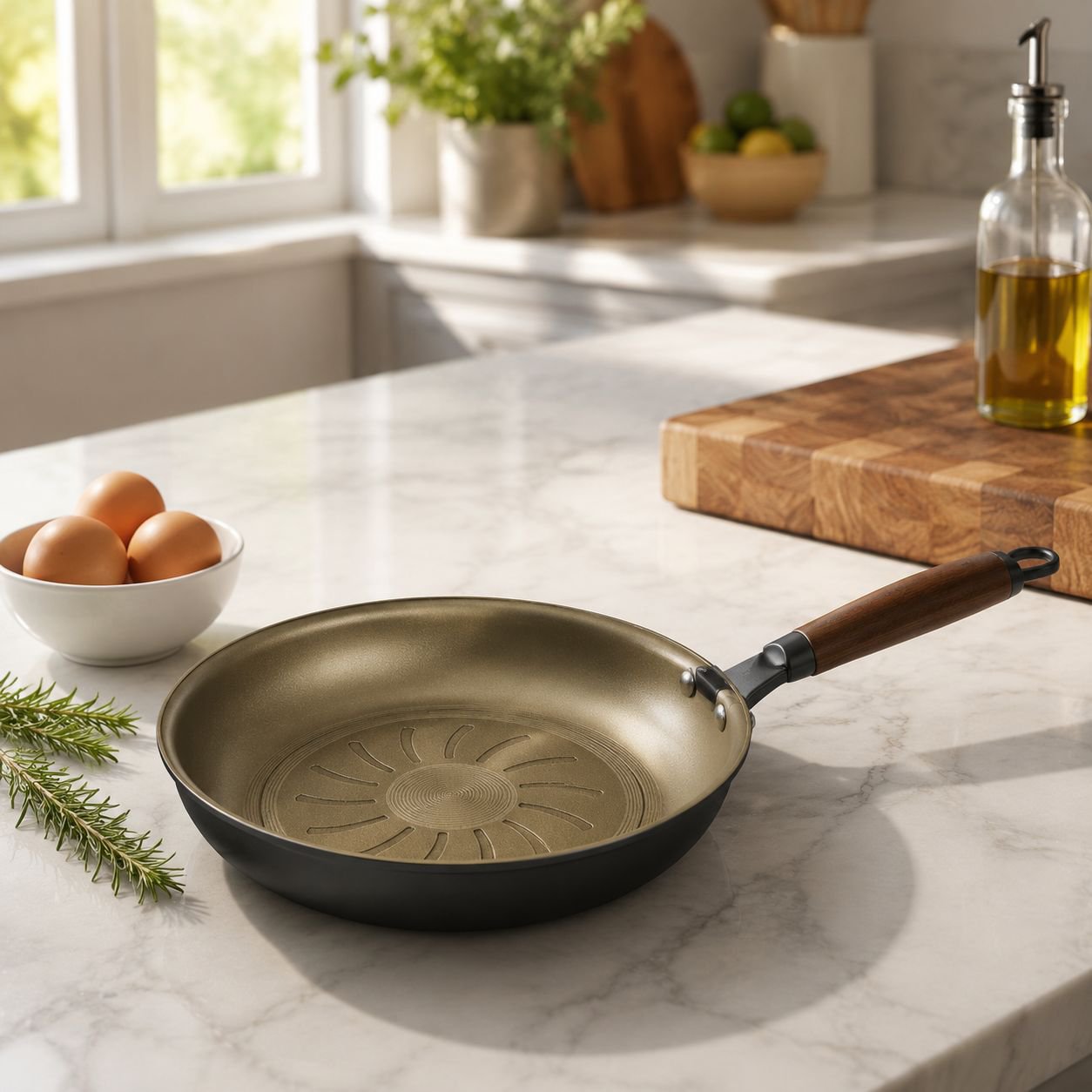 Royalstar titanium non-stick frying pan high-end energy-saving frying pan frying pan household non-s