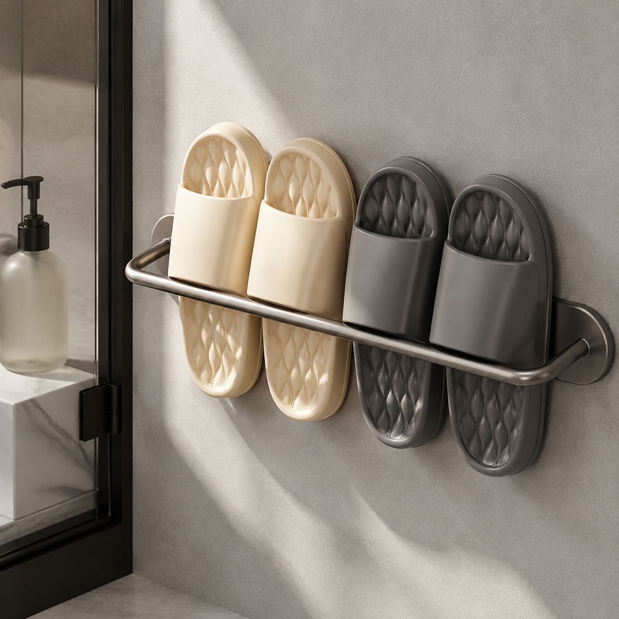 Organizador de zapatos doméstico con drenaje