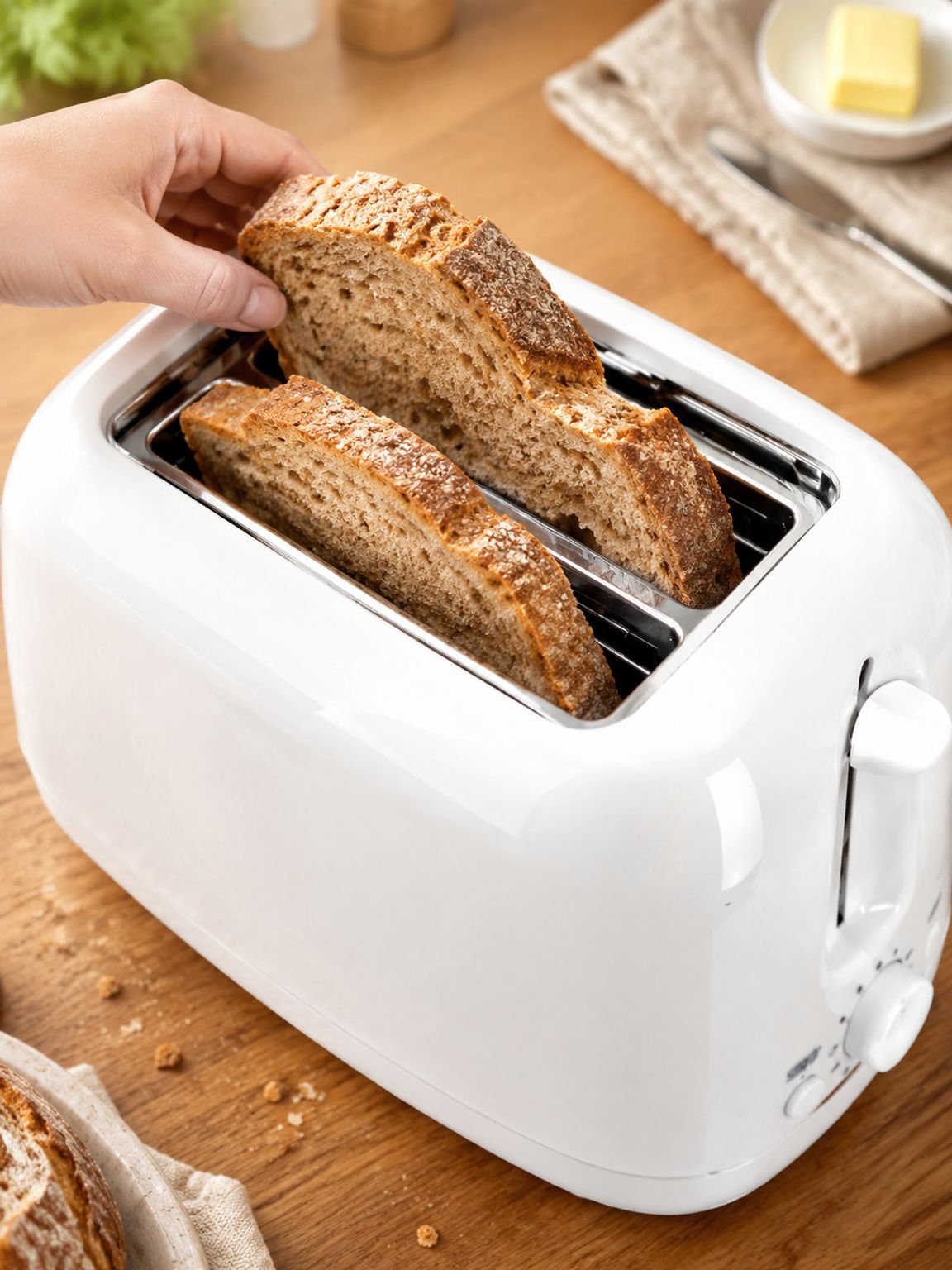 Moderner Haushalt Toaster für gleichmäßig gebräunte Toastscheiben