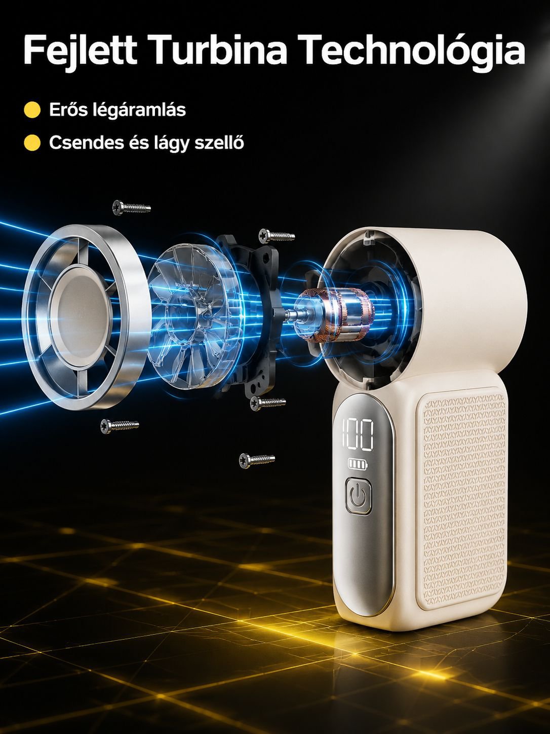 Könnyű mini ventilátor utazáshoz