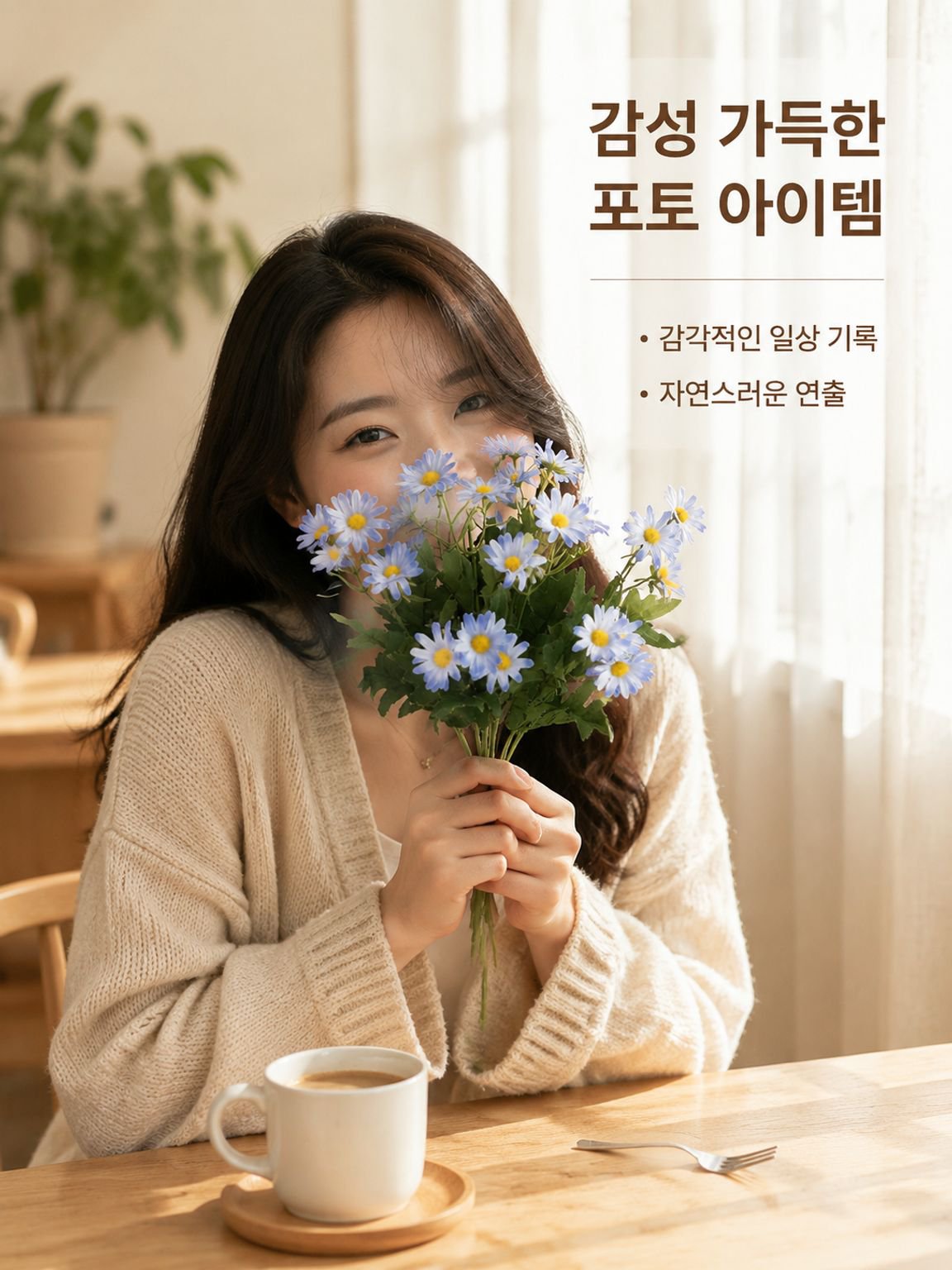 인조 작은 데이지 꽃다발 장식 조화