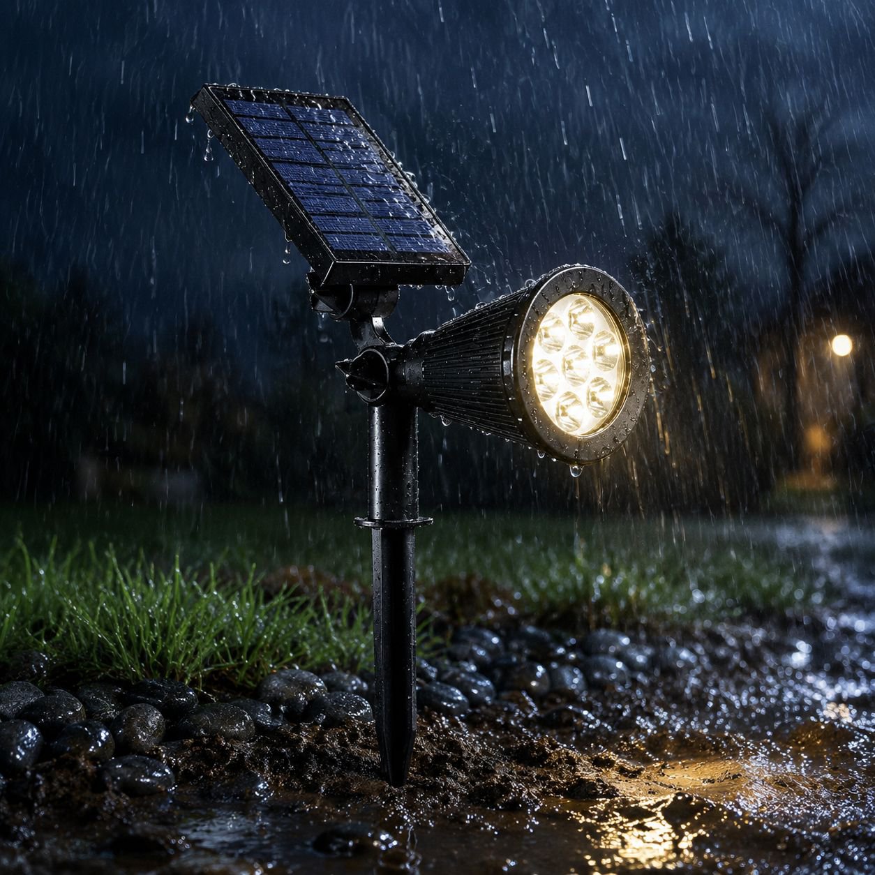 Solar Outdoor High Brightness Waterproof Garden Lawn Spotlight