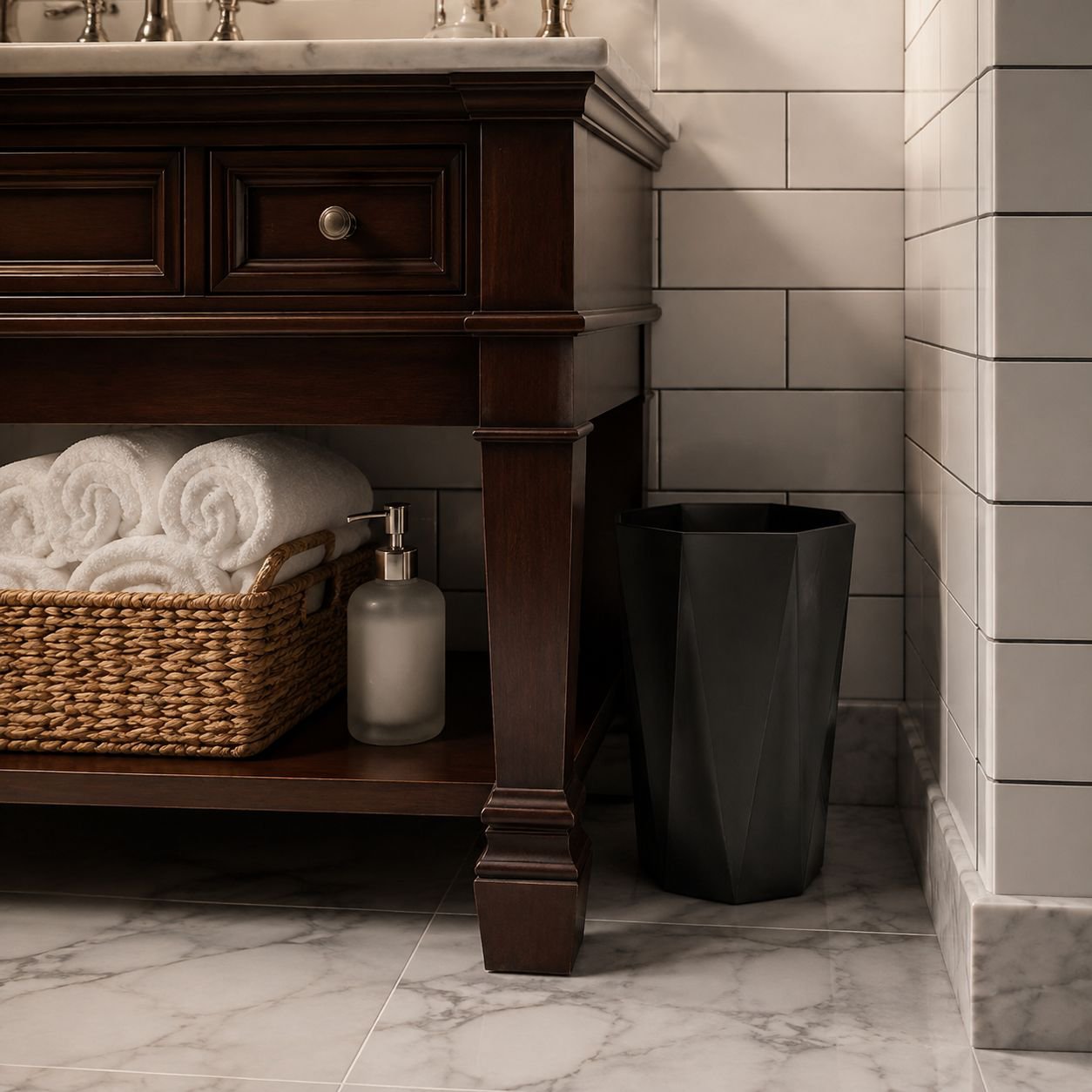Multi-purpose trash can for home and office