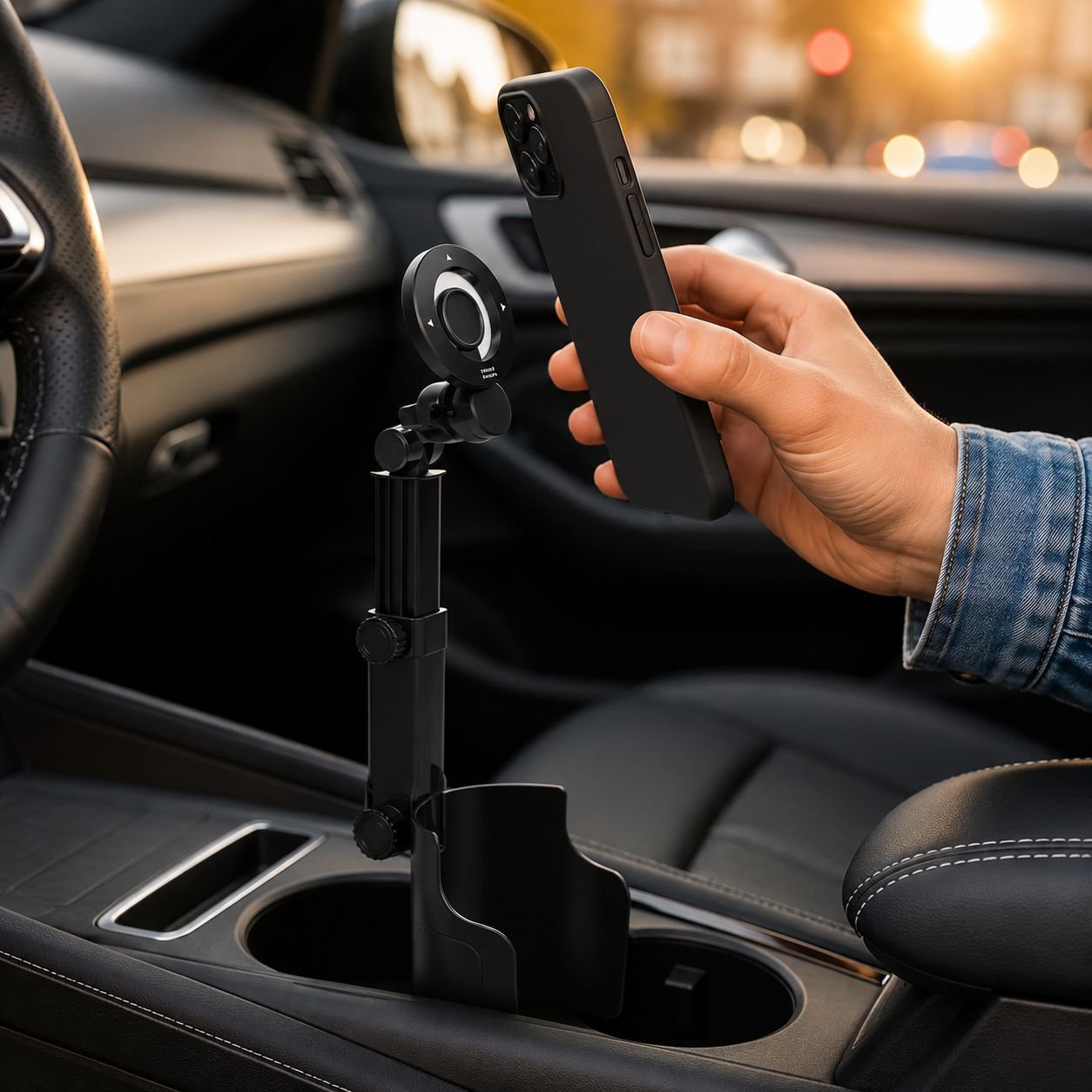 【Universal Adjustable】 Cup Holder Magnetic Arm Phone Stand