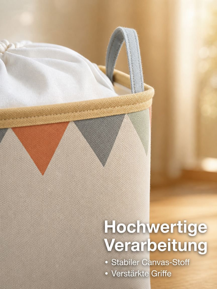 Aufbewahrungsbox aus Segeltuch mit Stoffgürtel, Spielzeug-Garderobe, Kleidung, Aufbewahrungsbox, tra