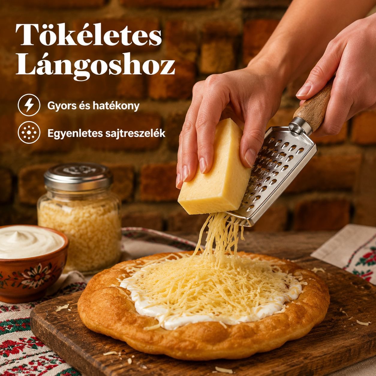 Fa nyelű sajtreszelő