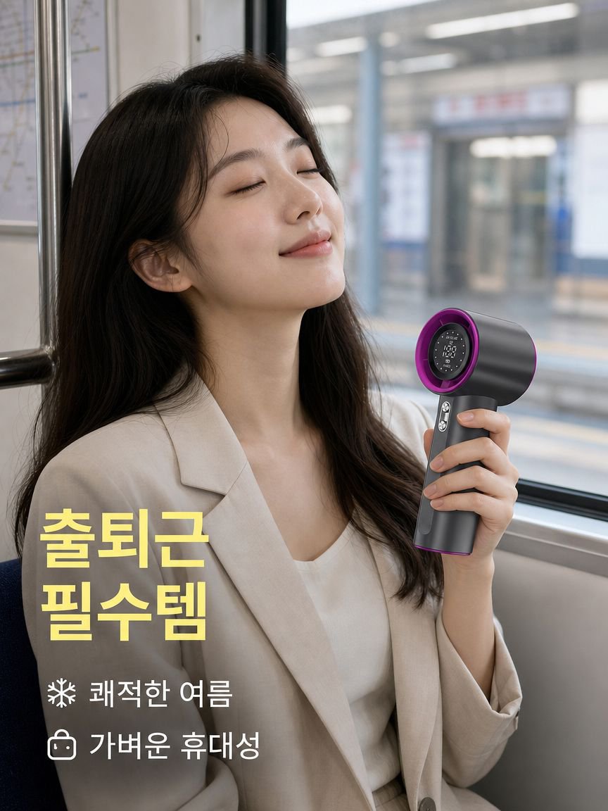 고속 휴대용 핸디 선풍기