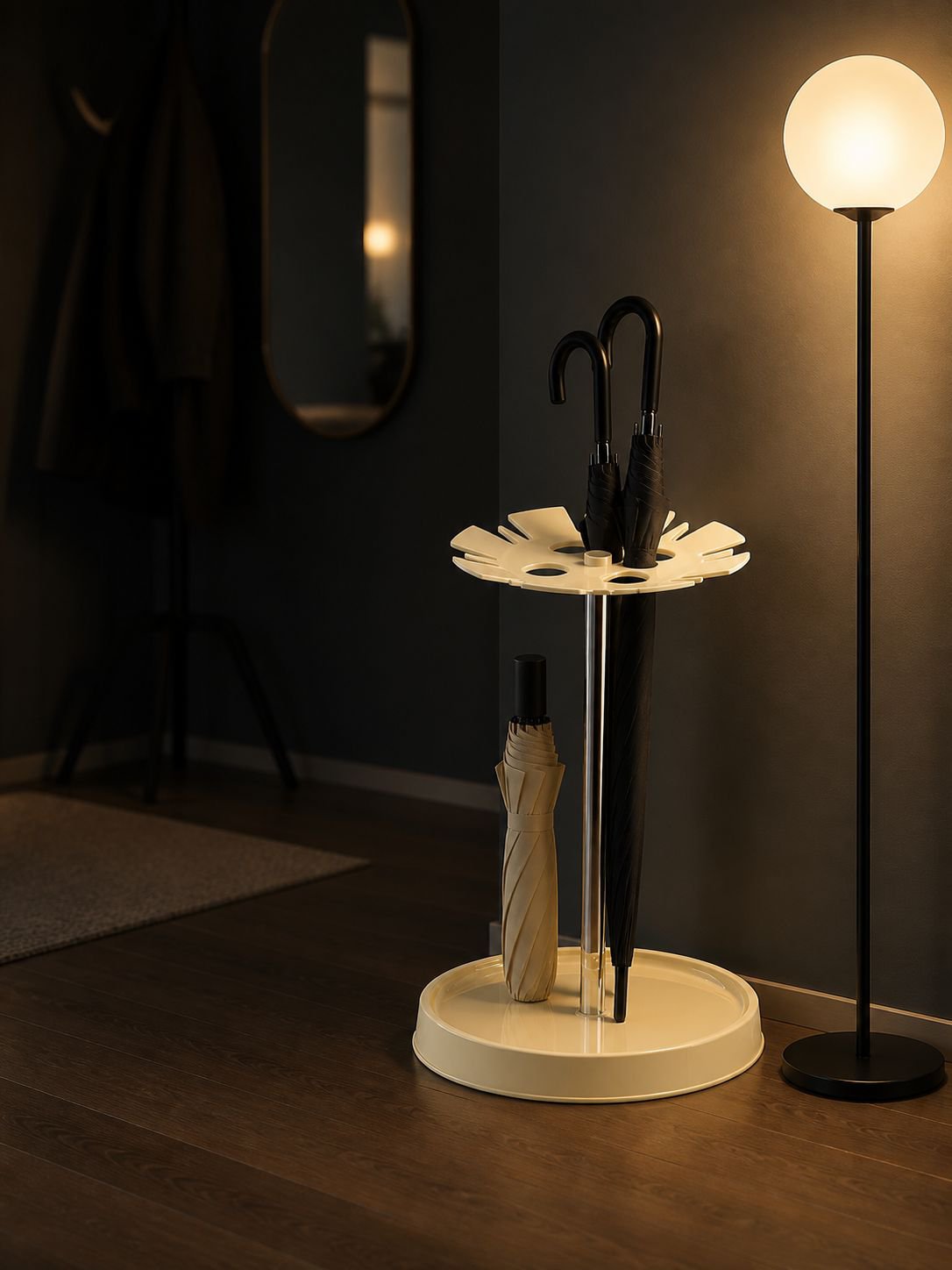 Functional and stylish umbrella storage solution