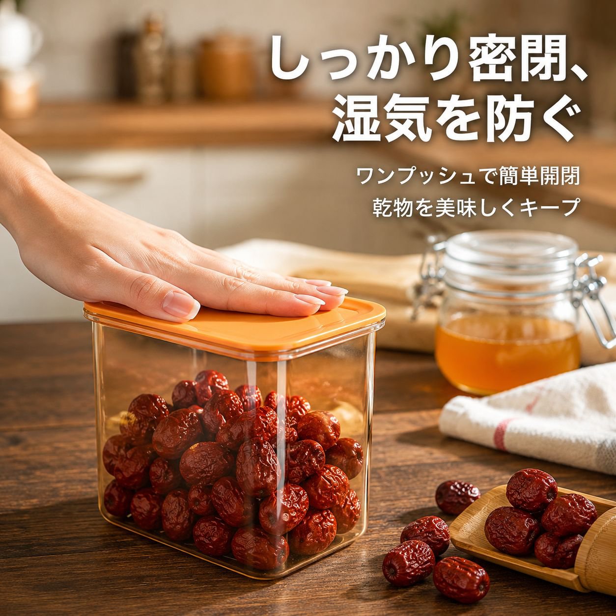 厚手防虫小麦粉ストッカー収納容器