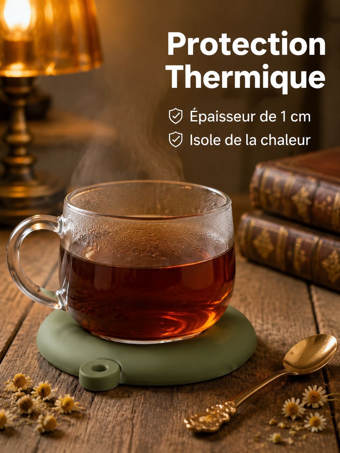 Dessous-de-plat antidérapant en silicone
