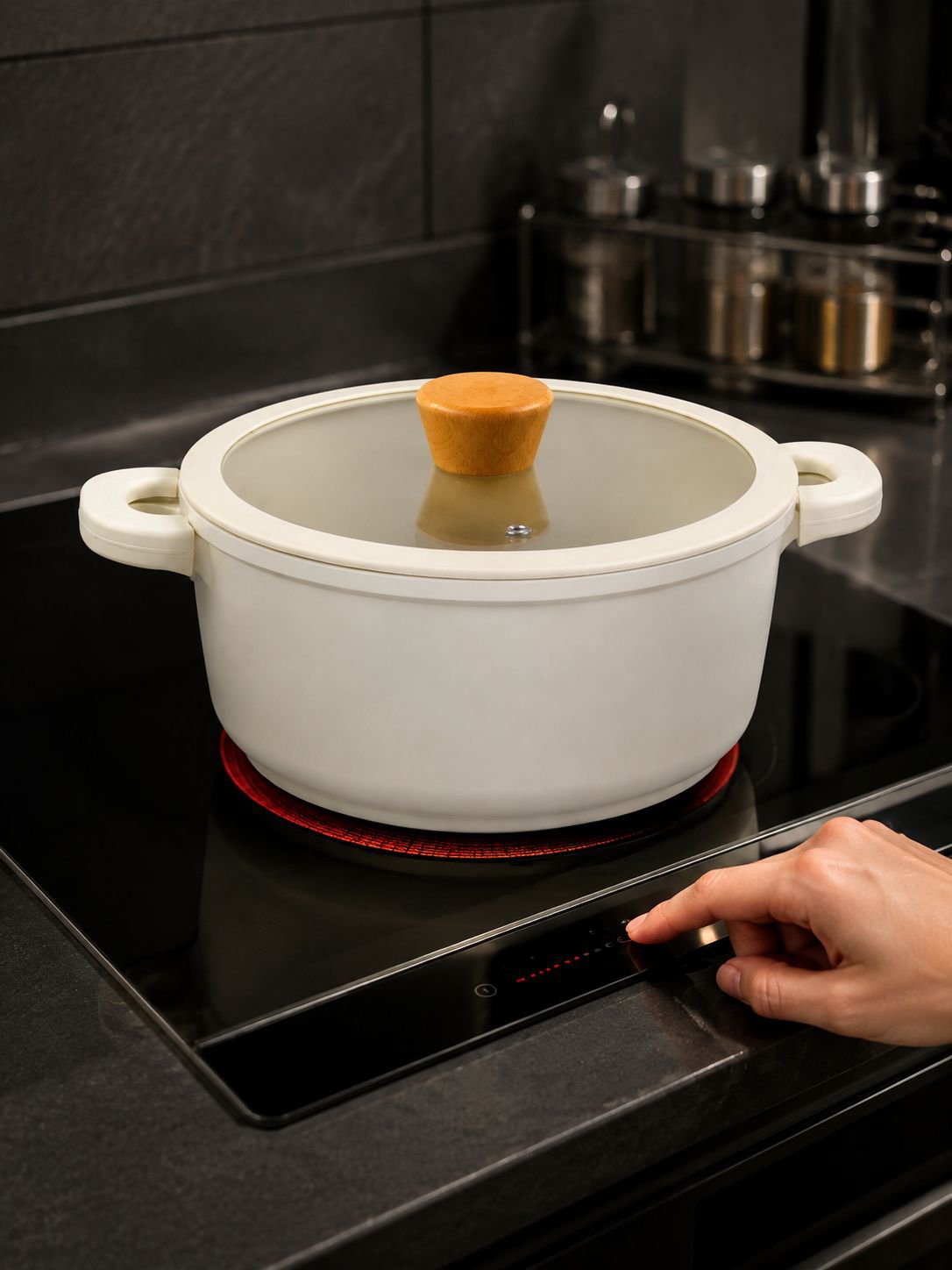 Hochwertiger Suppentopf als Slow Cooker und Schnellkochtopf