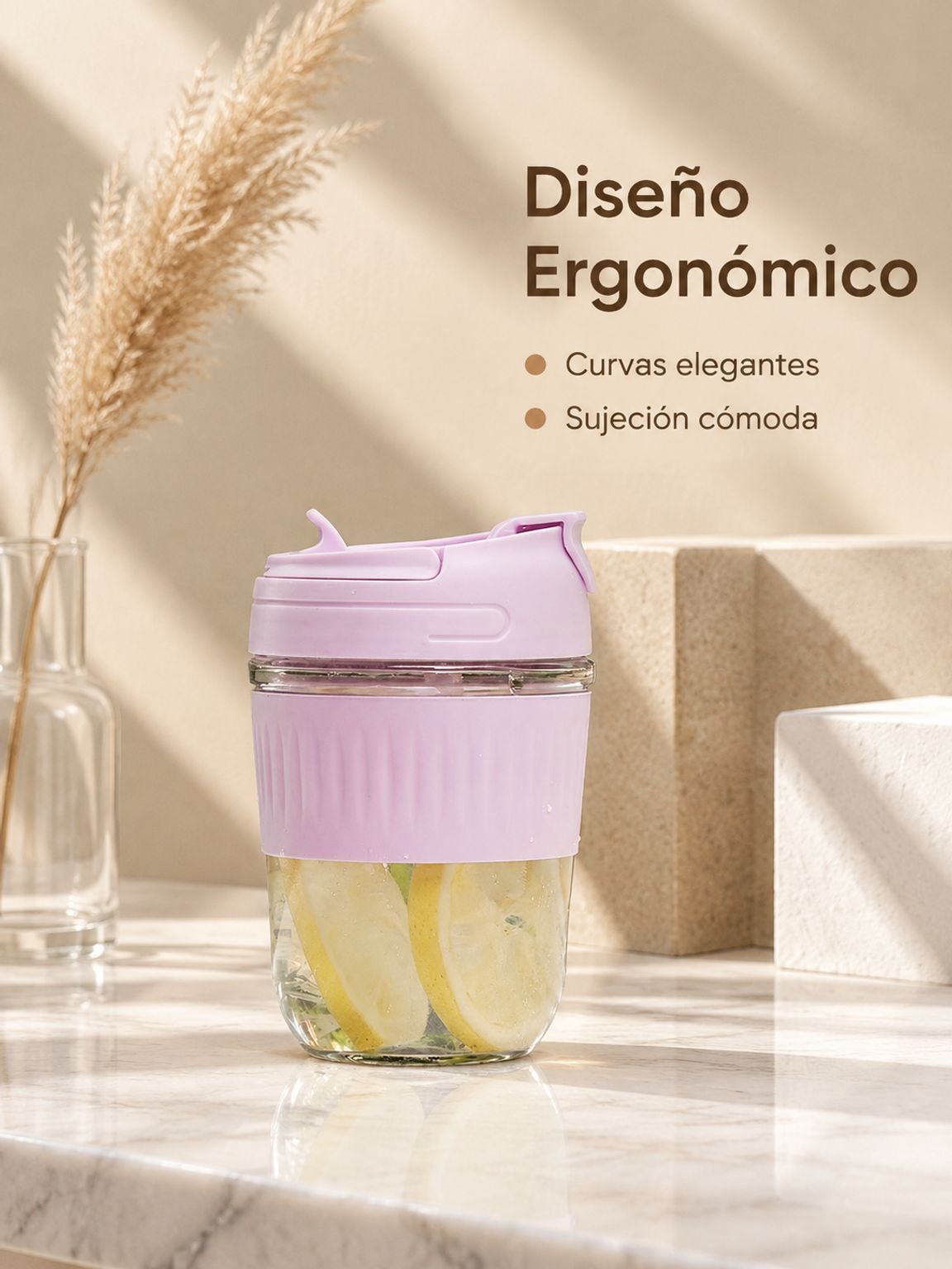 Vaso de gran capacidad para agua, zumos y otras bebidas