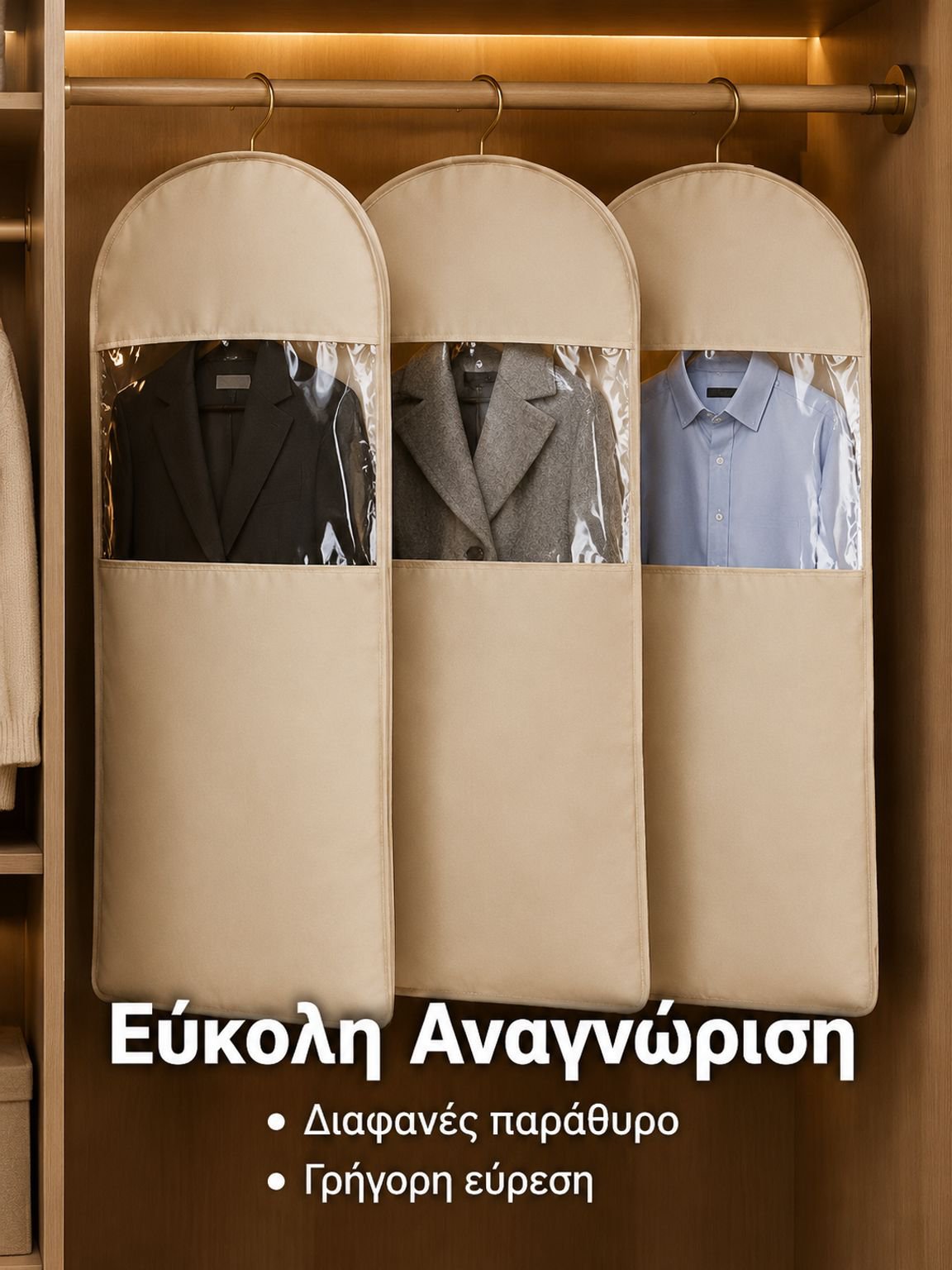 Αντικραδαστική σακούλα αποθήκευσης με συμπίεση και προστασία από σκόνη