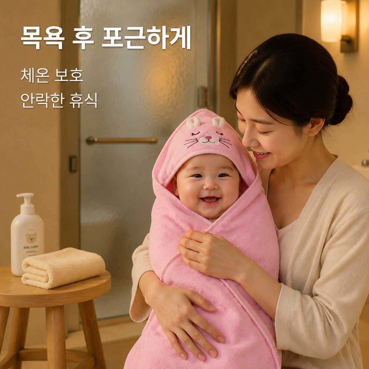 부드러운 코랄플리스 아기 목욕 망토 포대기
