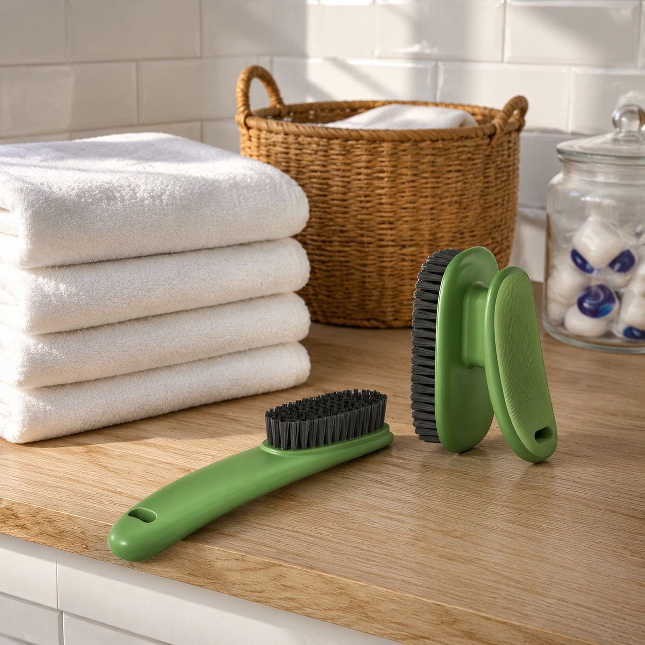 Multi-purpose Household Colorful Laundry and Shoe Brush, Soft Bristles, Non-shedding Cleaning Brush