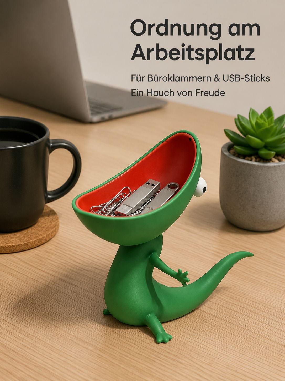 3D-gedruckte Seifenschale in Eidechsenform – Kreativer Badezimmer-Organizer
