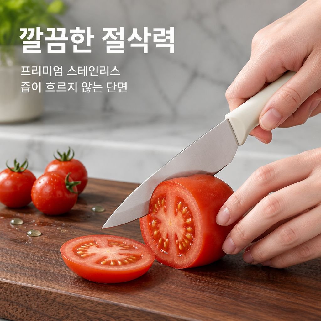 창의적인 과일칼 정리대
