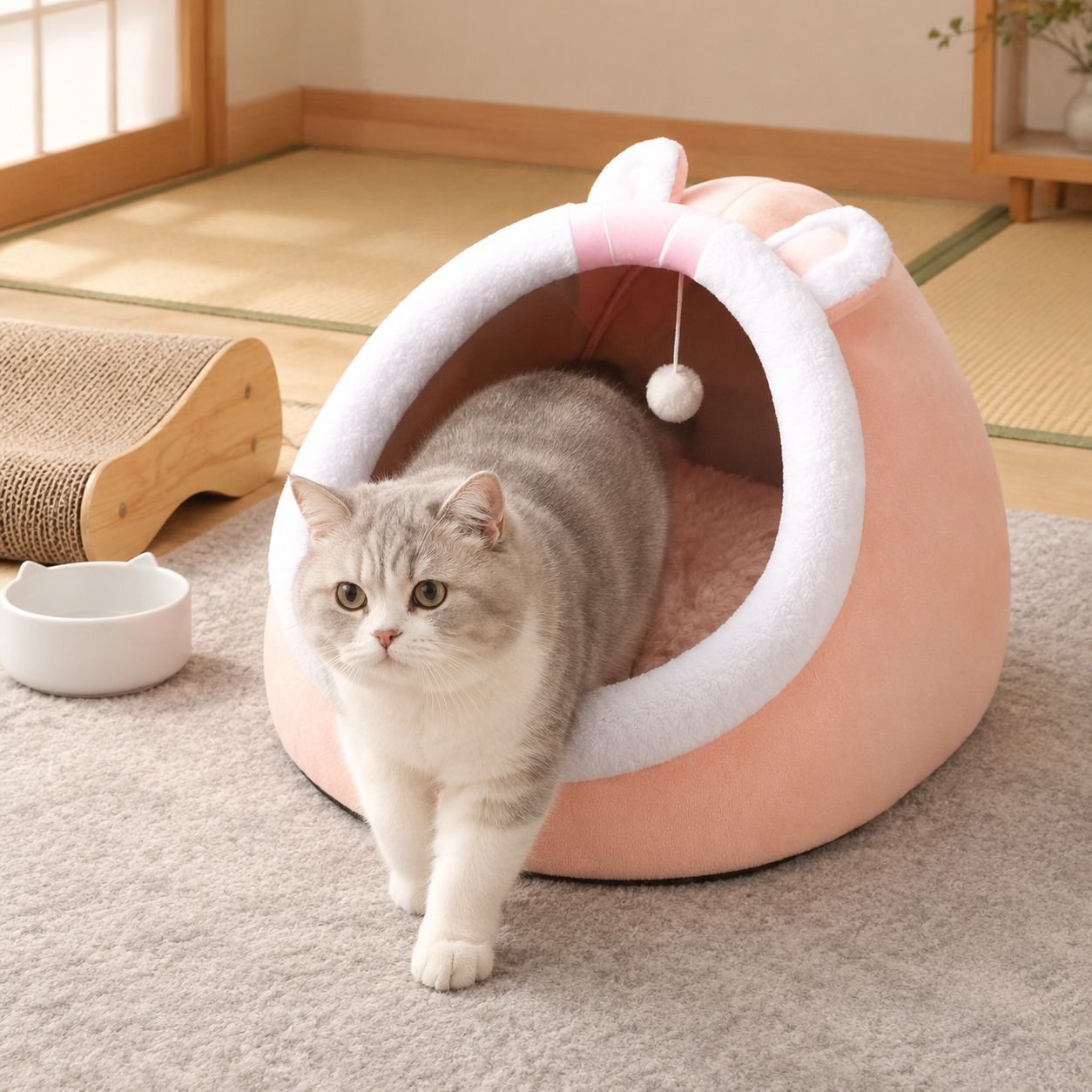 猫と犬に適した多機能ペットハウス、耐摩耗設計