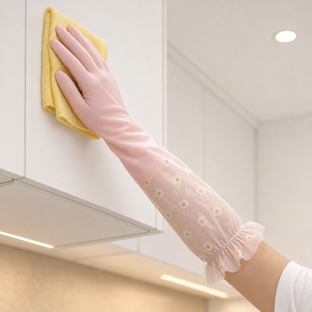 Verdickte Reinigungs-Handschuhe mit Samtfutter für maximalen Schutz